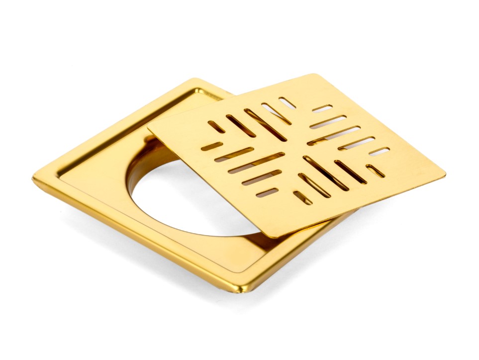 PR-102 Floor Drainer Stainless Steel Commercial Kitchen Drain Board Heavy-Duty Grate Tray Water Drainage Rack Restaurant Floor Sink Industrial Food Prep Anti-Slip Rustproof Easy Clean Professional Grade Durable